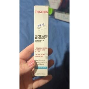 Thayers Rapid Acne Treatment 10% Sulfur Niacinamide Glycolic Acid 0.68 floz 20ml